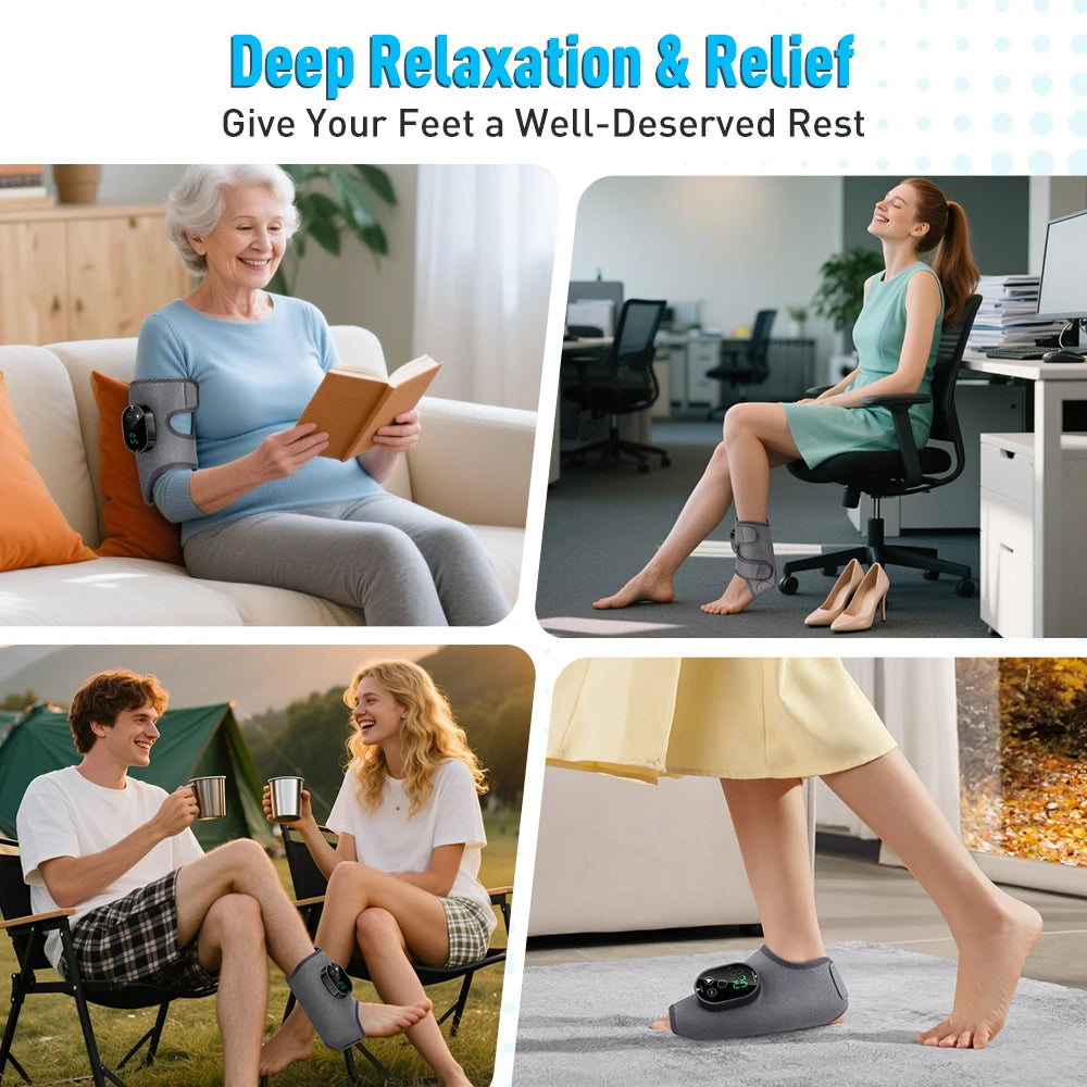 MOFAJIANG Electric Ankle And Wrist Massager With Hot Compress