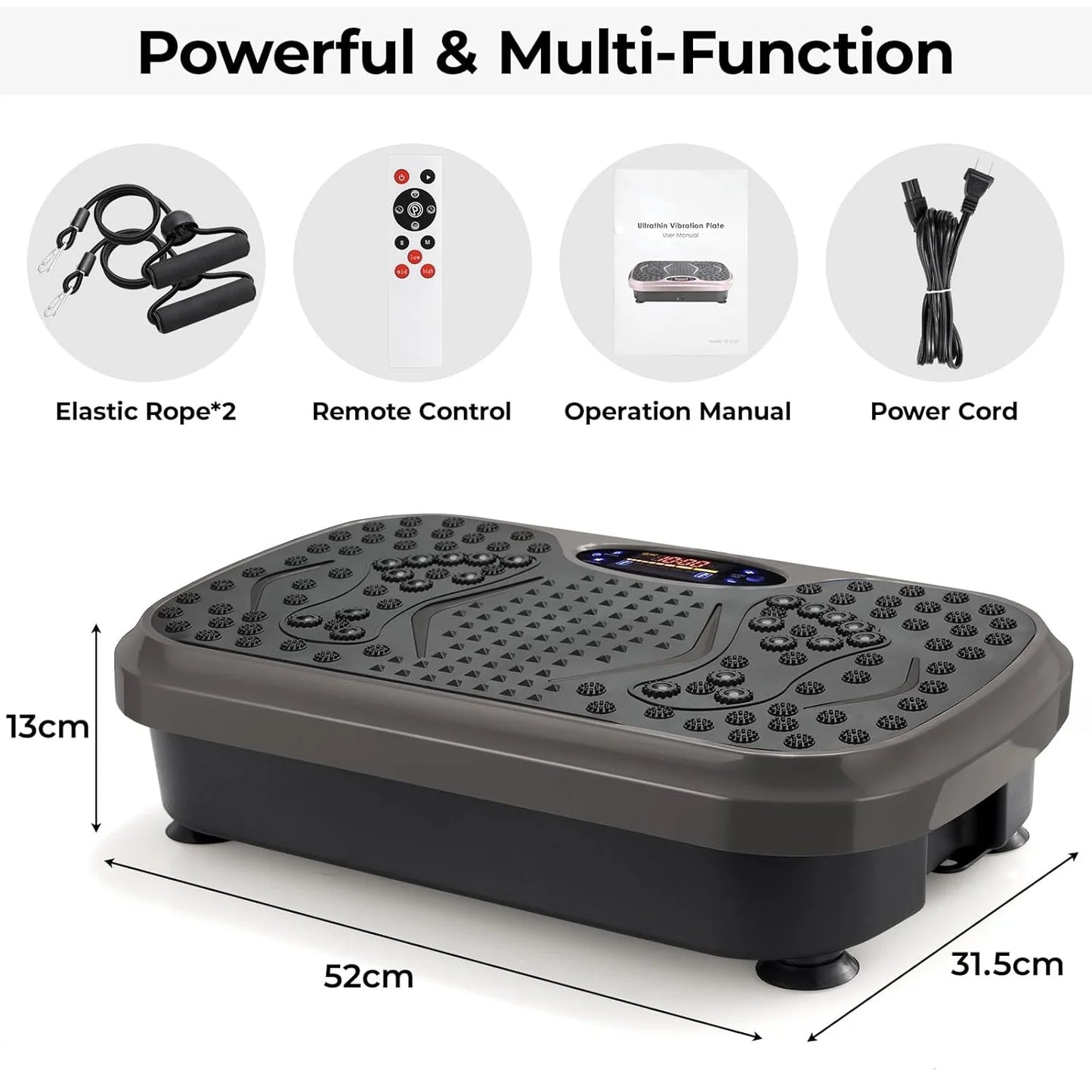 3D Vibration Plate Exercise Machine Whole Body Workout Platform