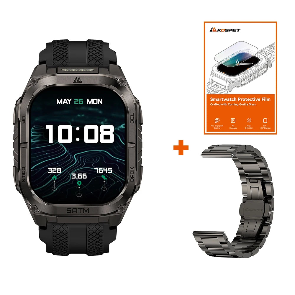 Kospet Tank M4C Rugged Smartwatch for Men With GPS