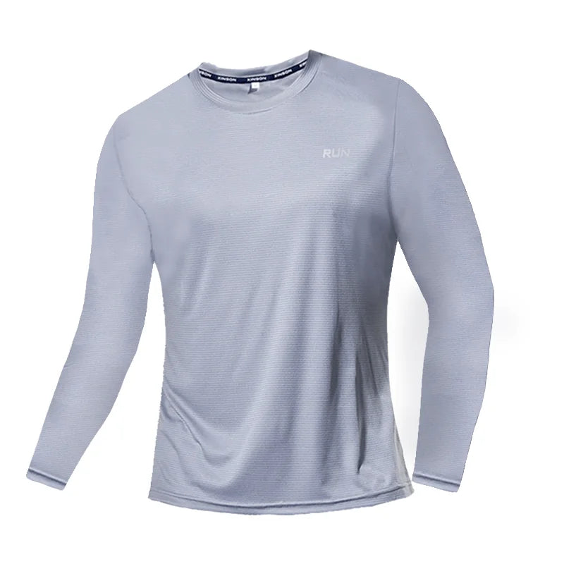 Ice Silk Quick Dry Long Sleeve T Shirt For Outdoor Running