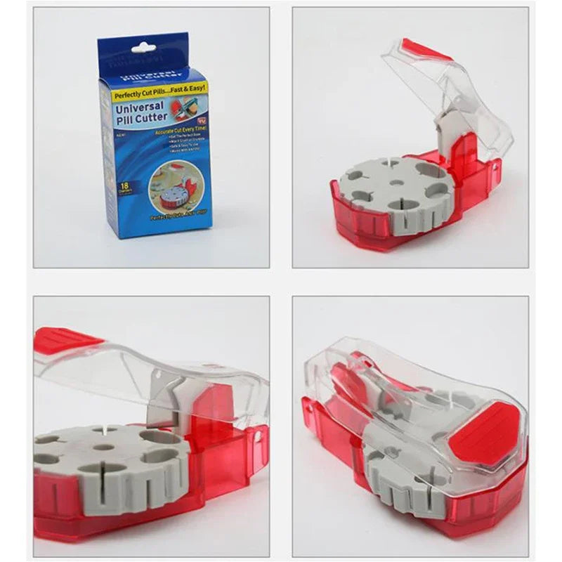 Medicine Tablet Cutter Pill Storage Box Health Care
