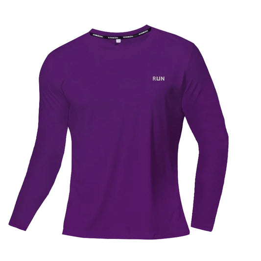 NONECN Summer Ice Silk Long Sleeve Shirt For Outdoor Running