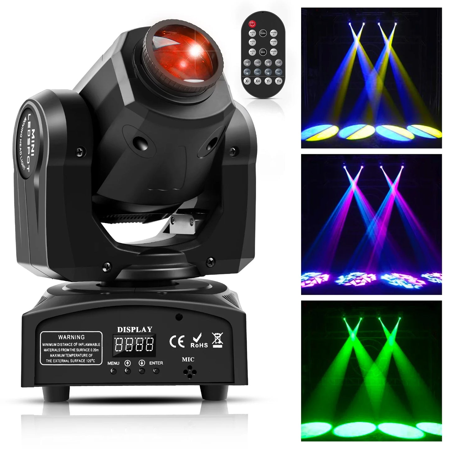 U'King 60W LED Moving Head Light DMX512 Gobo Stage