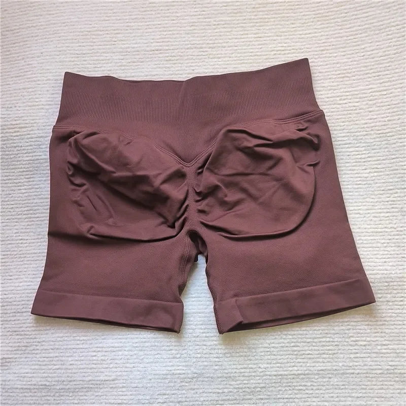 Women's Gym Running Shorts Scrunch Butt Seamless Biker Cycling
