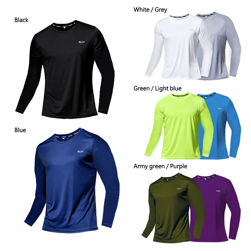 NONECN Summer Ice Silk Long Sleeve Shirt For Outdoor Running