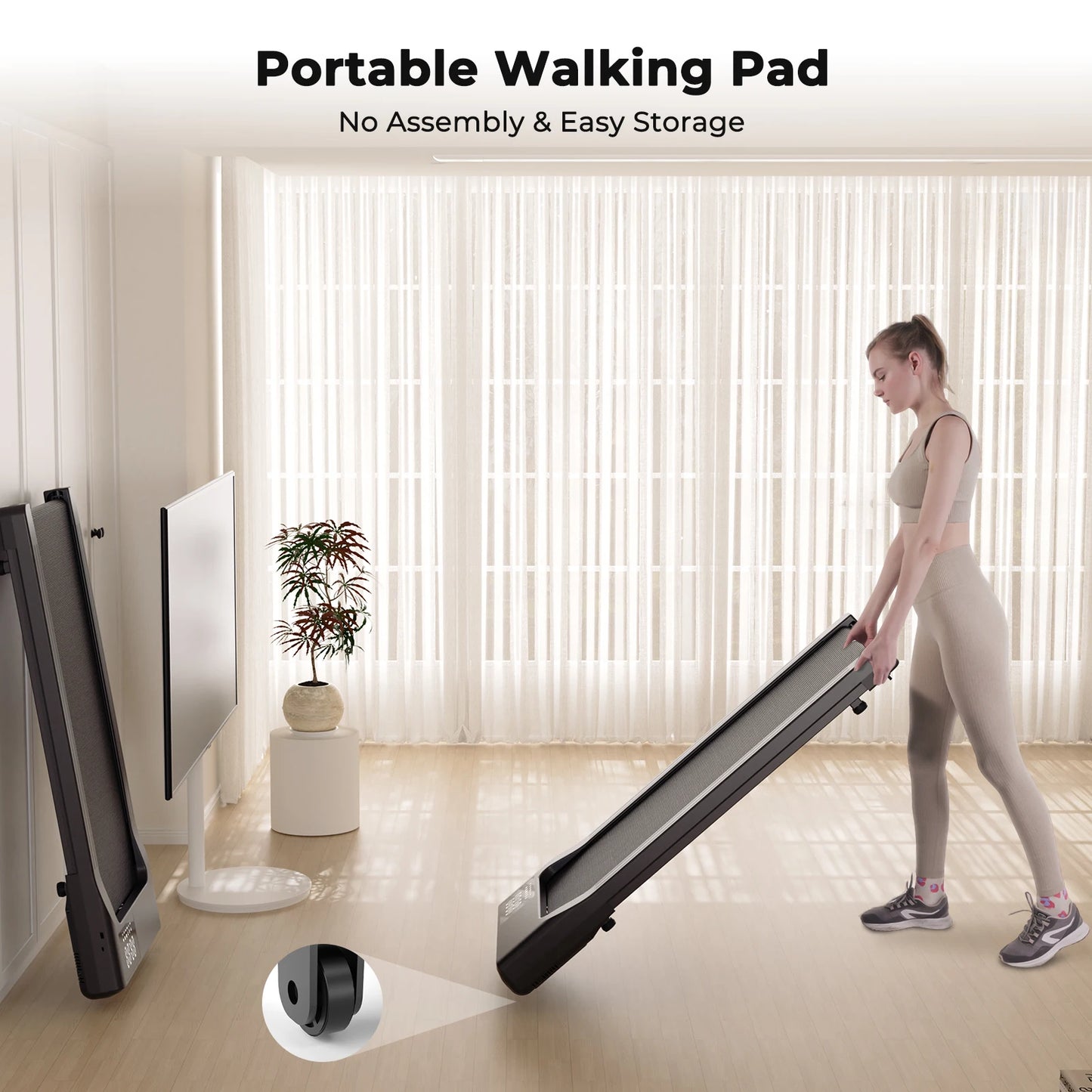 NONE 2 In 1 Treadmill For Home Office Remote Control