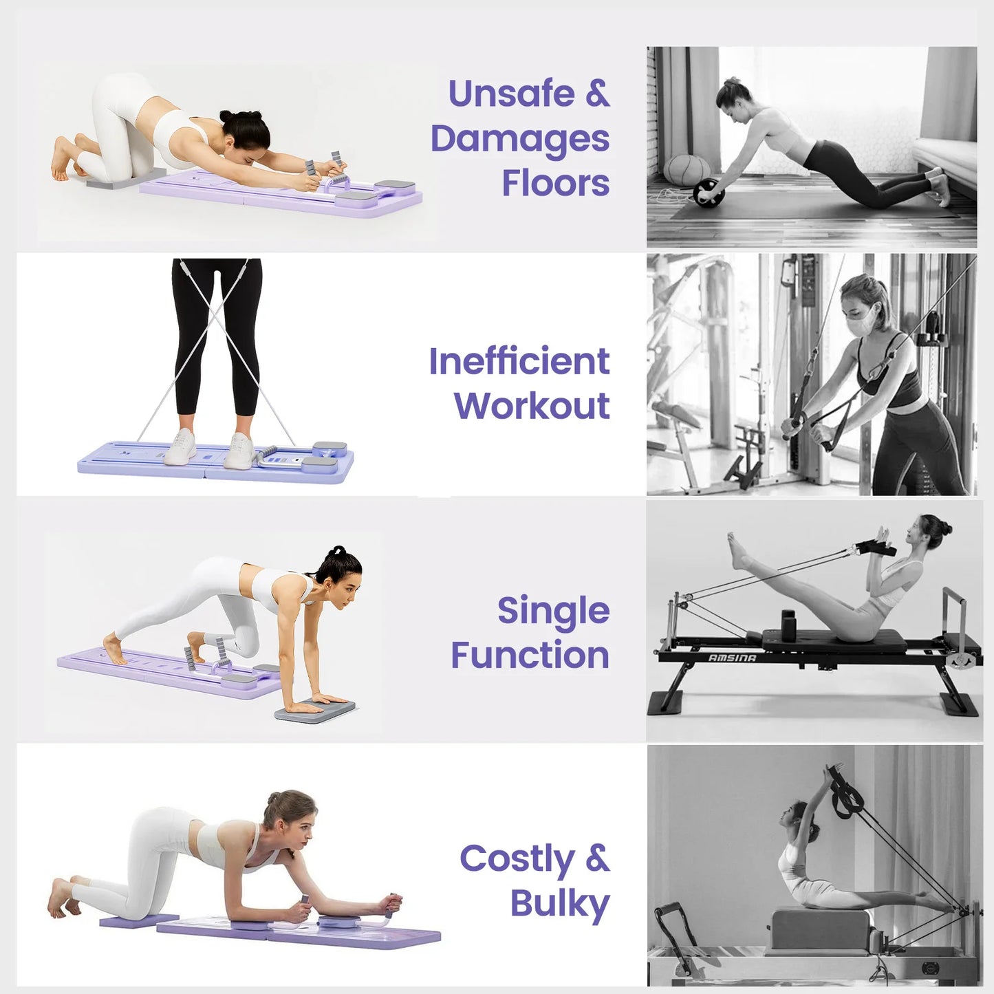 Abdominal Board With Resistance Bands For Home Workout