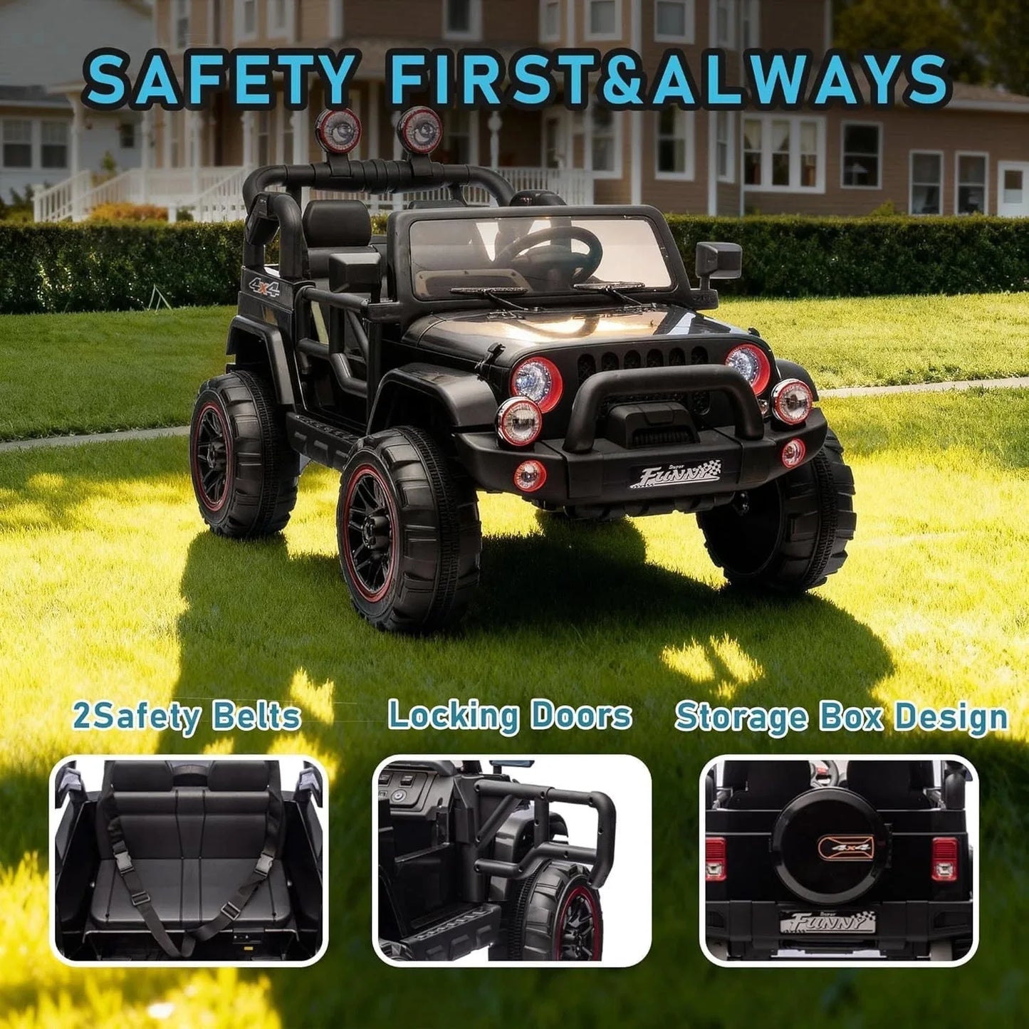 24V Kids Ride On Electric Car With Parental Control