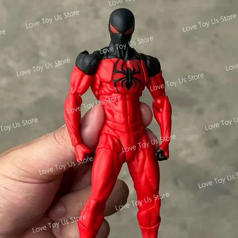 In Stock Mess Toys Spider Man Symbiote Spiderman Messtoys Black Suit Neighbor Scarlet Spider Anime Action Figure Gifts Toys