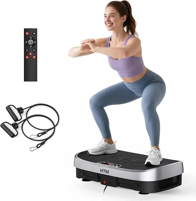 HTM Vibration Plate For Whole Body Exercise Bluetooth Remote