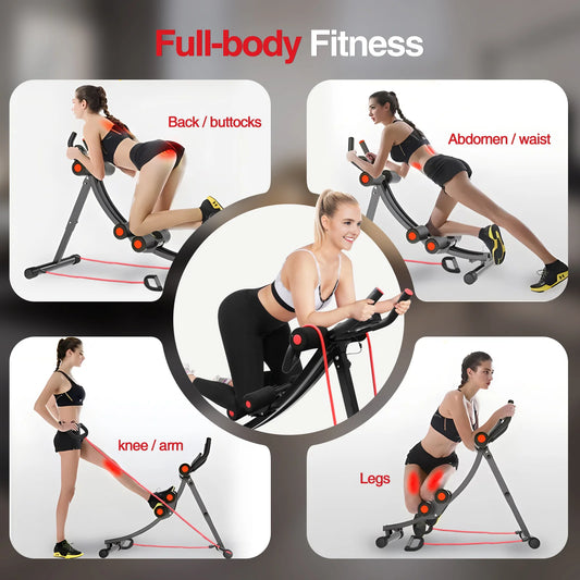 GIKPAL Foldable Abdominal Machine for Home Gym Core Training