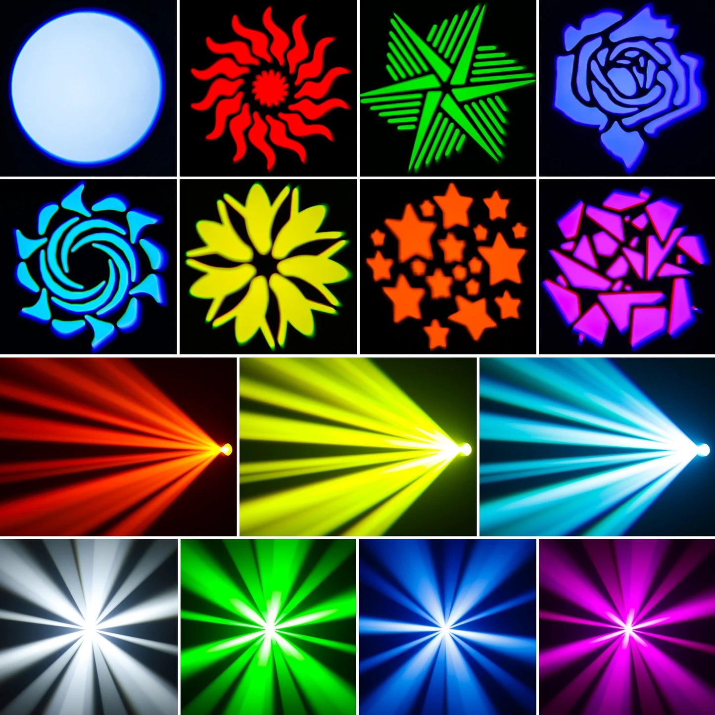 U'King 120W LED Moving Head Light DMX Stage Light DJ