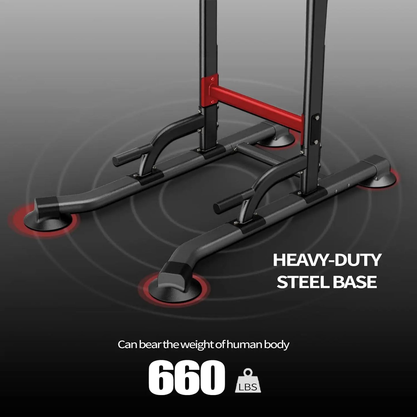 Adjustable Power Tower for Gym Pull Up Dip Station