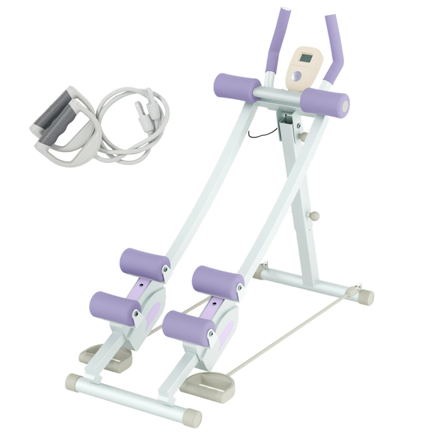 Monorail Ab Machine Ab Cruncher Fitness Trainer With Four Levels