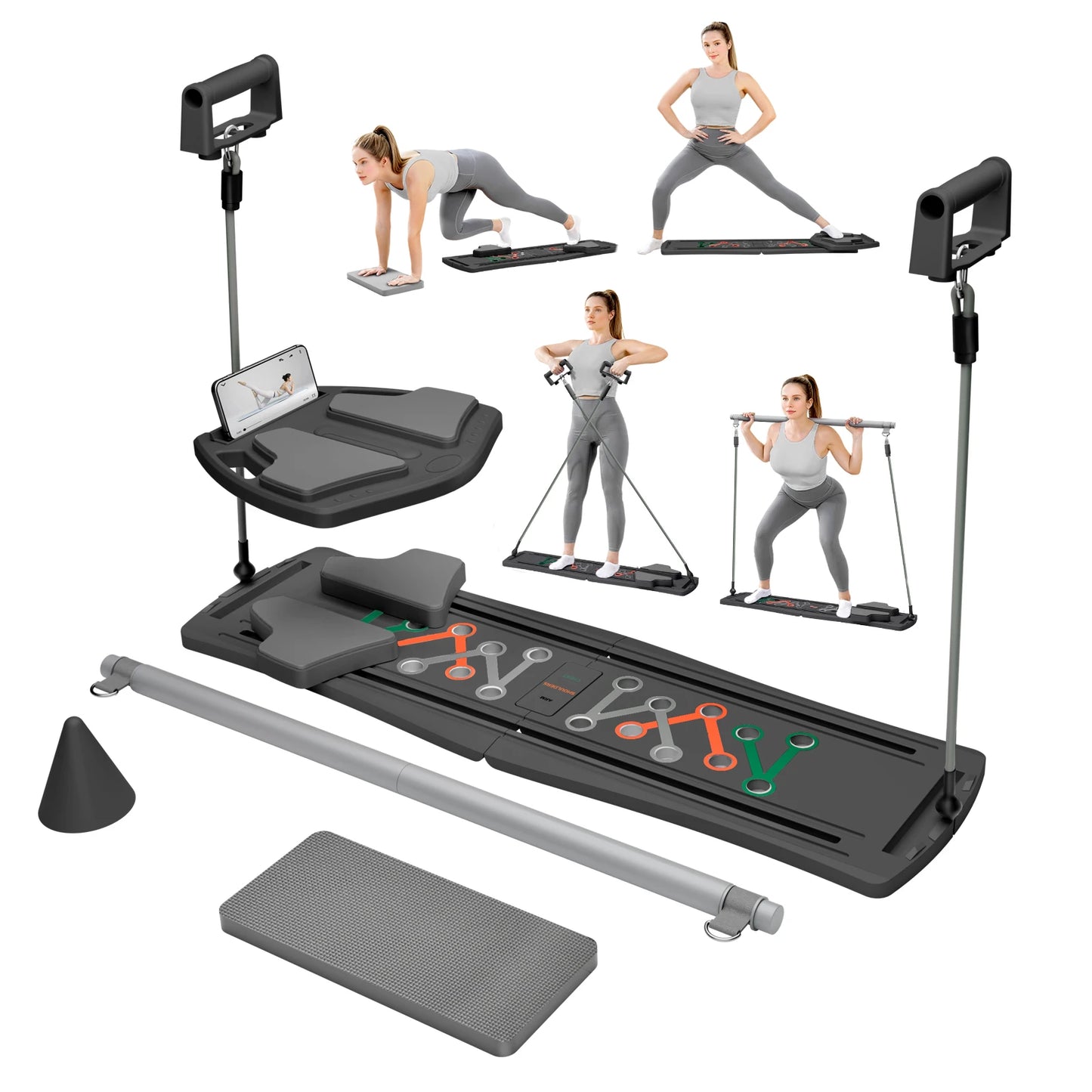 Abdominal Board With Resistance Bands For Home Workout