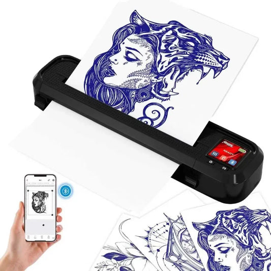 TLXT Wireless Tattoo Stencil Printer With LED Display And Bluetooth