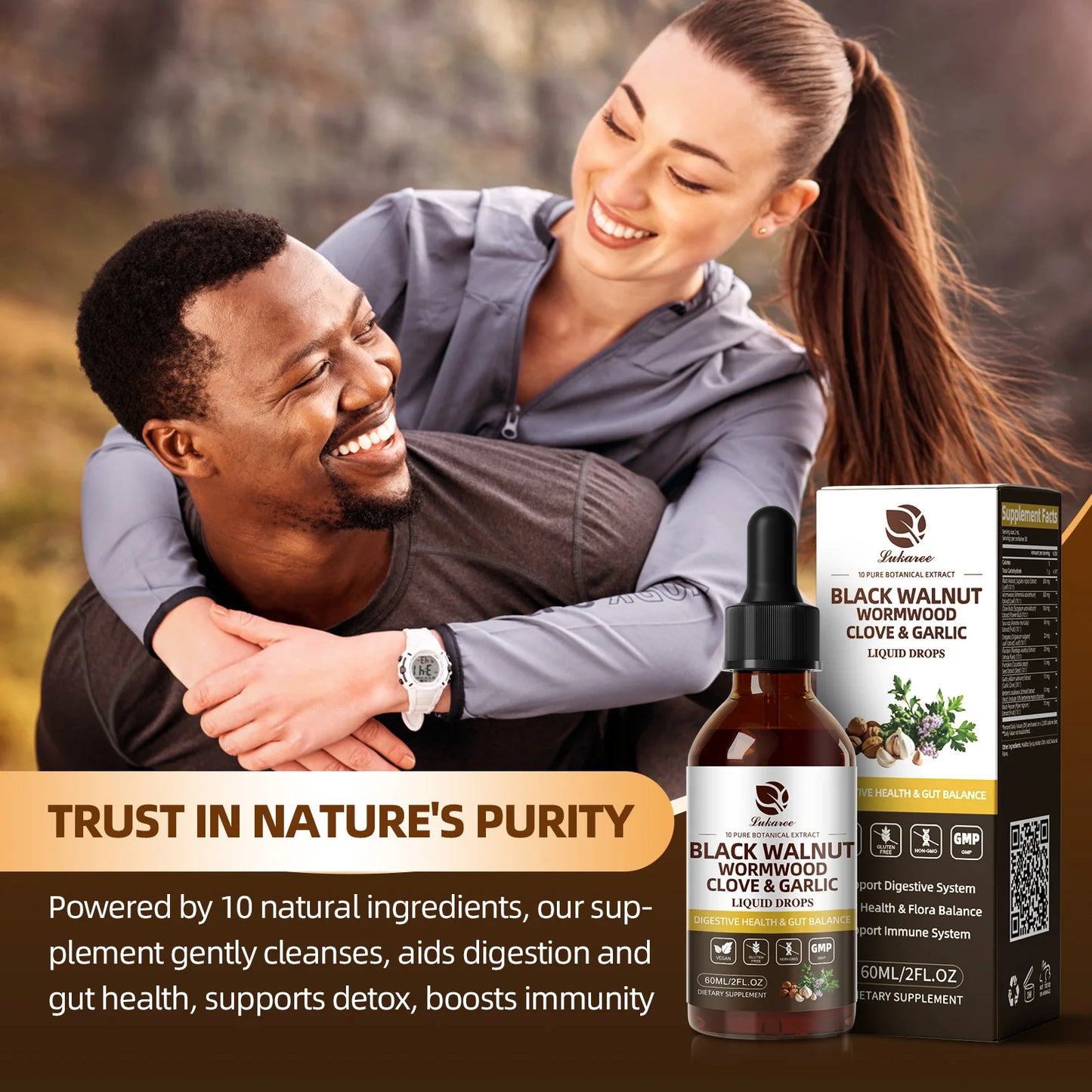 Beworths Lukaree Black Walnut Digestive Immune Drops With Wormwood