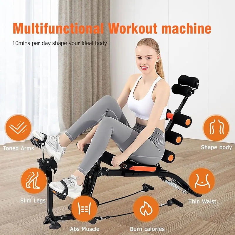 KBQ Foldable Abdominal Exercise Bench Six In One Core Trainer