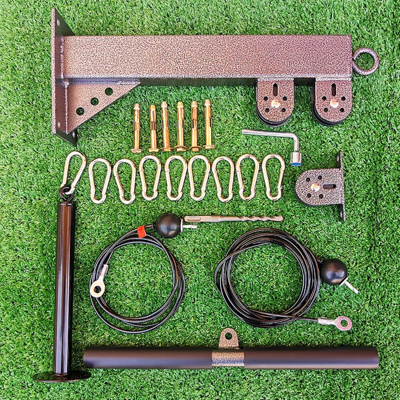 None Wall Mounted Gym Pulley System For Strength Training