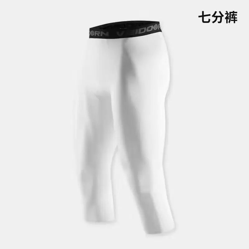 NONECN Mens Compression Pants Tights Cool Dry Baselayer Running