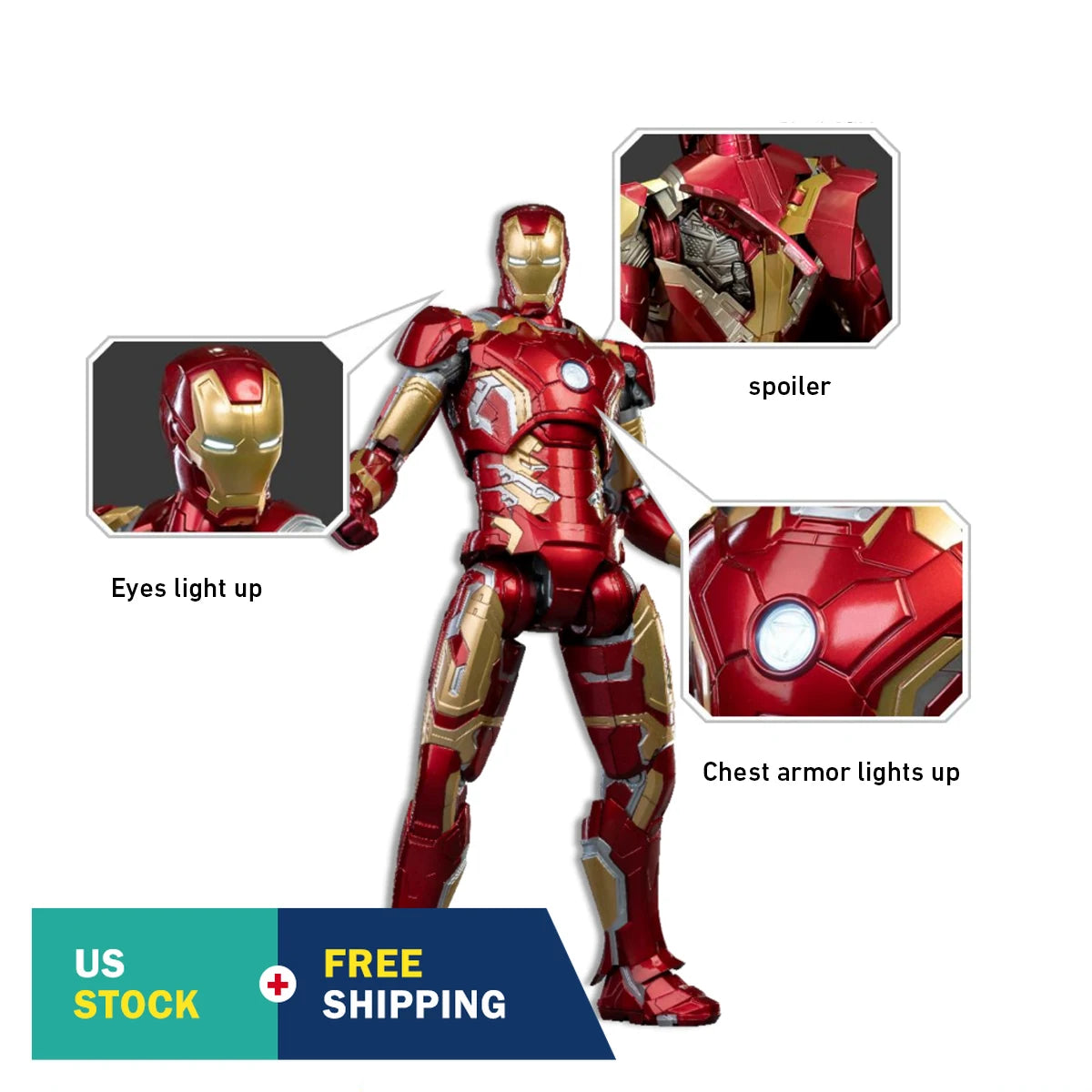 HiPlay Fondjoy Iron Man MK43 1/7 Scale Collectible Assembly Model Kits