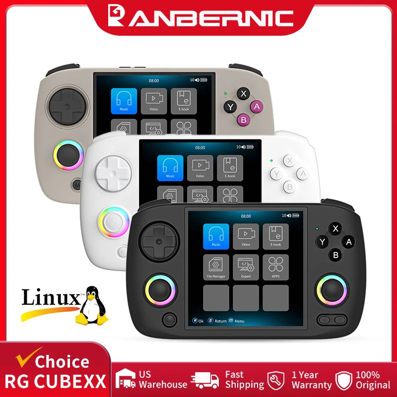 Anbernic RG CubeXX Handheld Console IPS Screen Linux H700