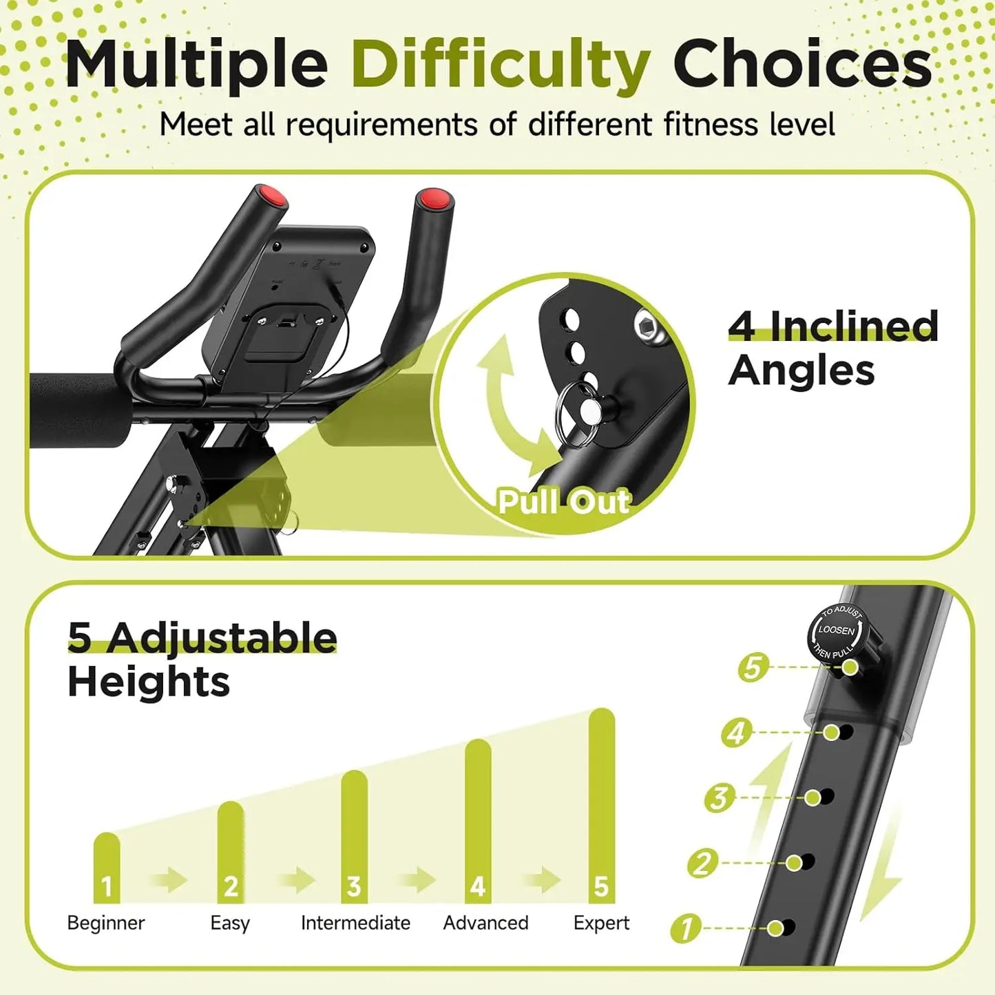 Ab Workout Equipment Adjustable Ab Machine For Home Gym