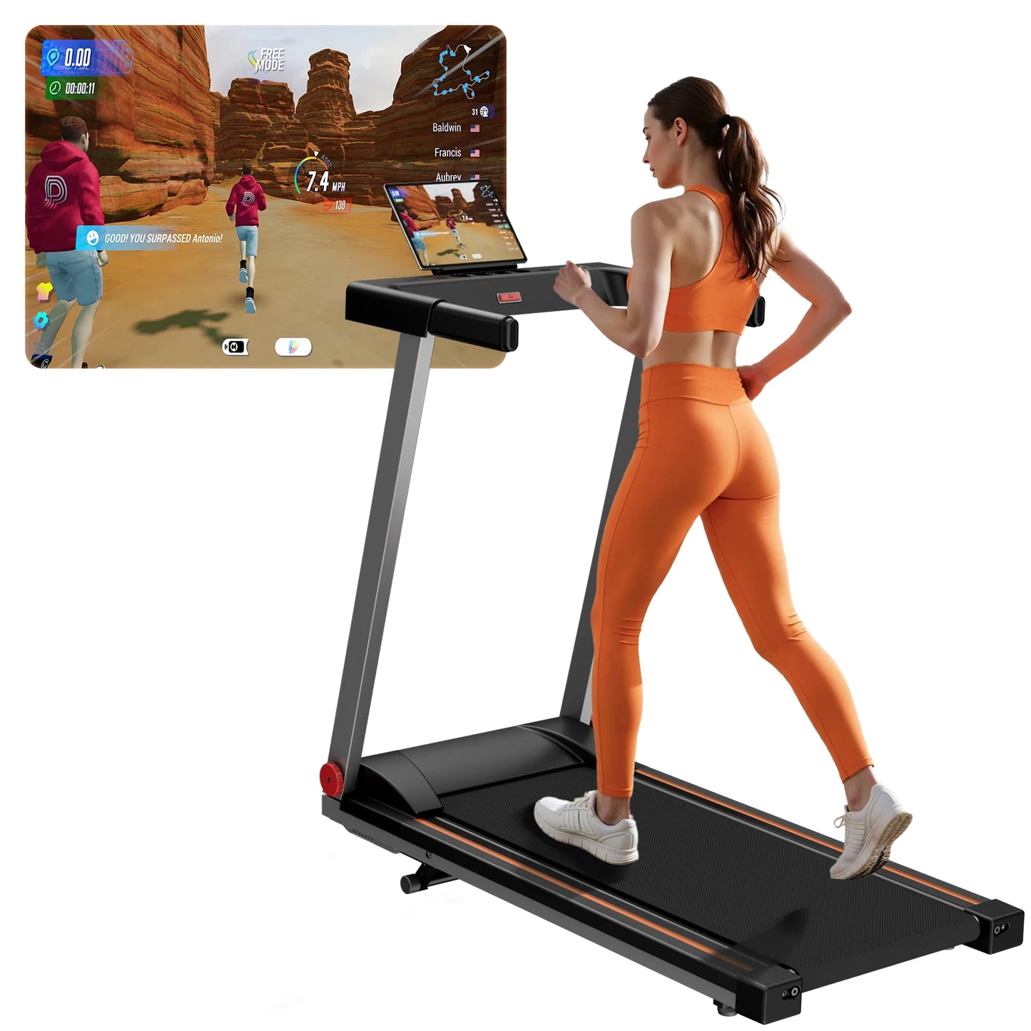 Treadmill 3.0HP With 5 Percent Incline Folding Handles