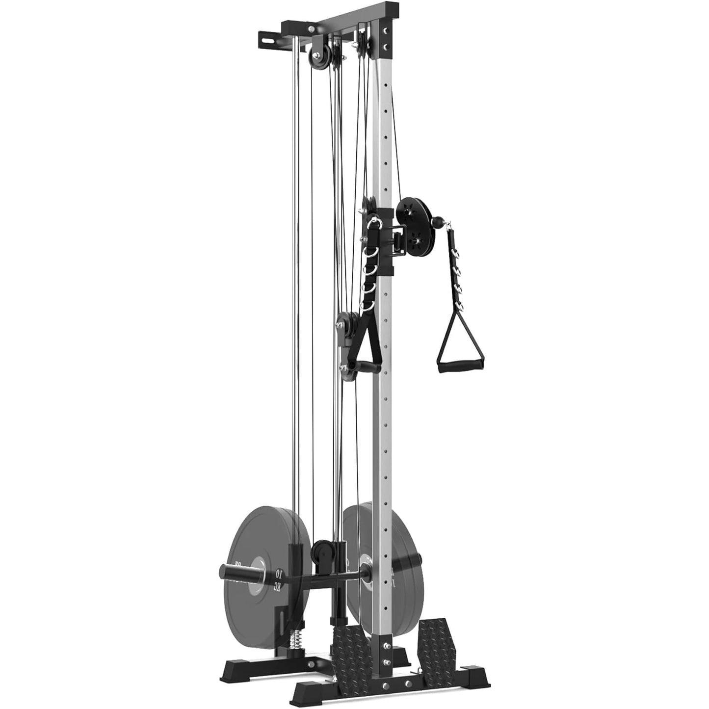 HiMISS Wall Mount Cable Machine Lat Pulldown With 20Position Pulley System