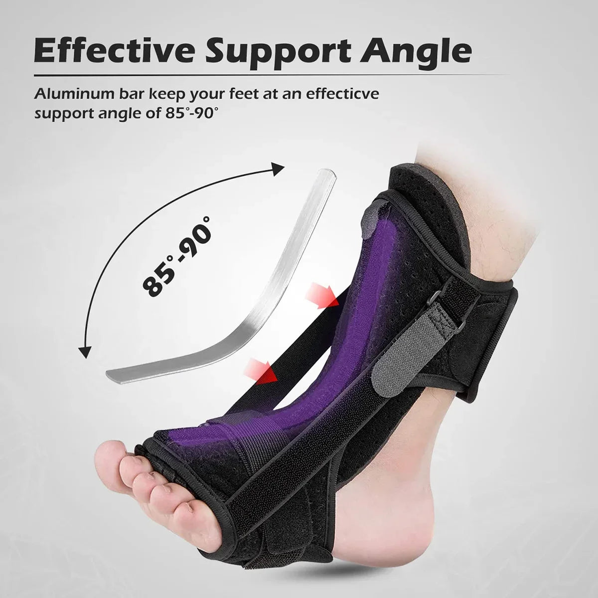 Plantar Fasciitis Night Splint Orthotic Breathable Foot Drop Brace