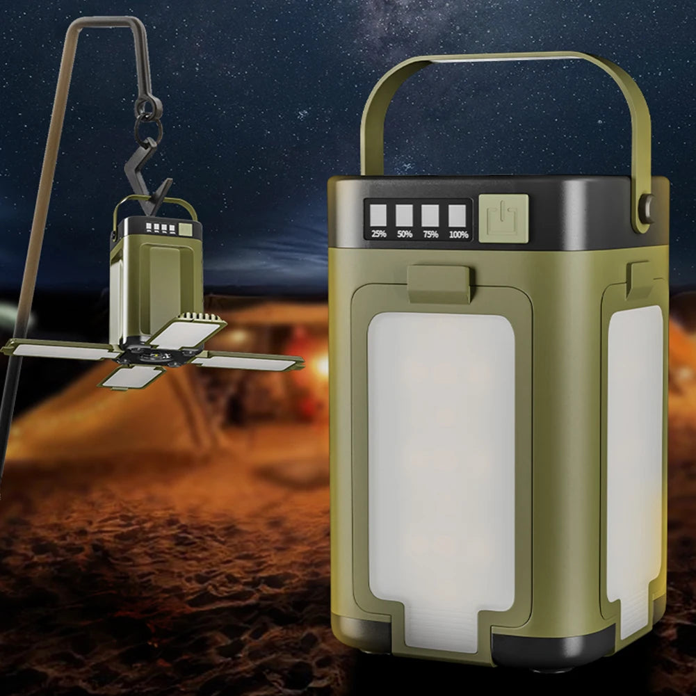 Foldable Camping Light Power Bank Lantern Solar Rechargeable