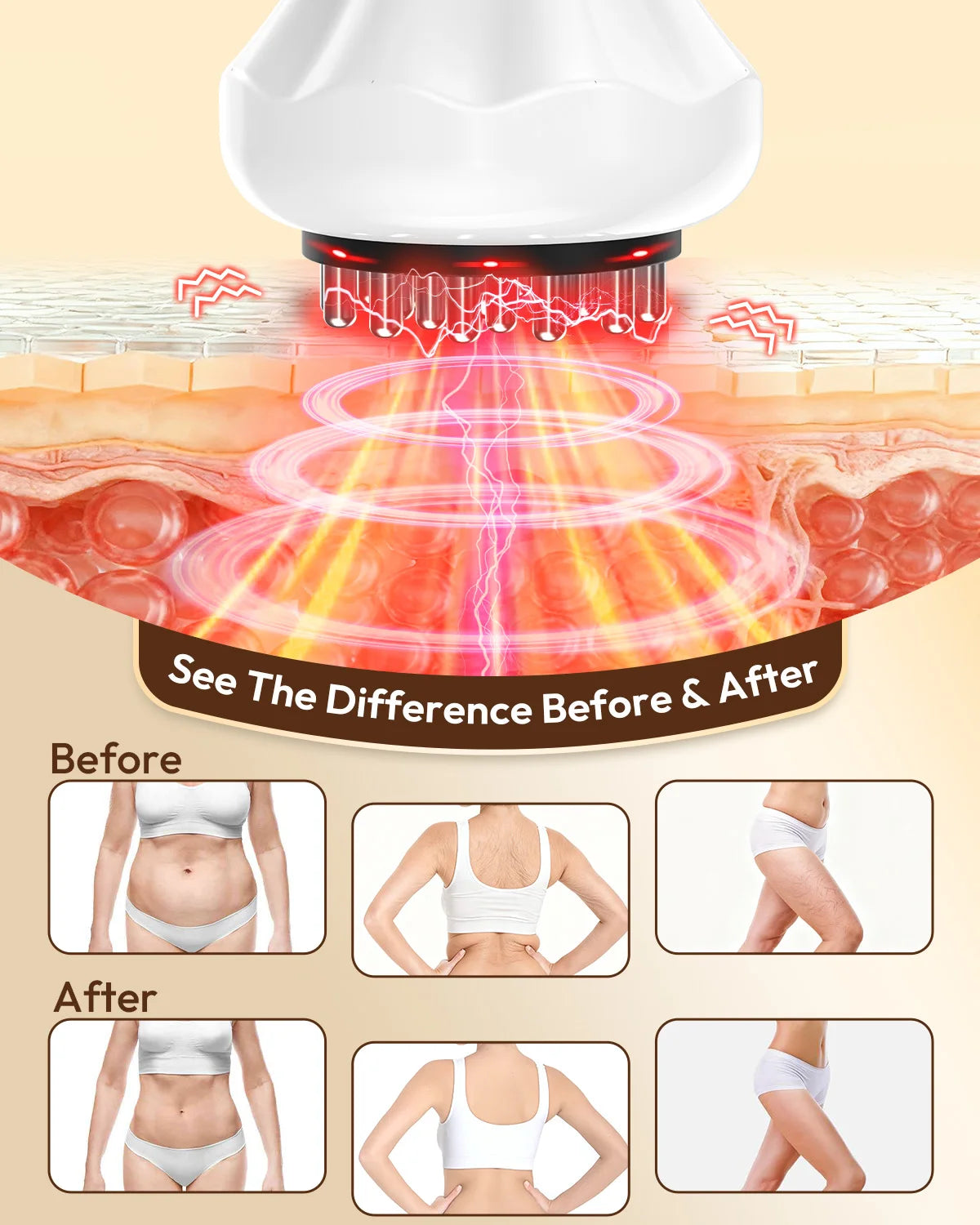 Lymphatic Drainage Massager With Heat Vibration For Legs Arms Hips
