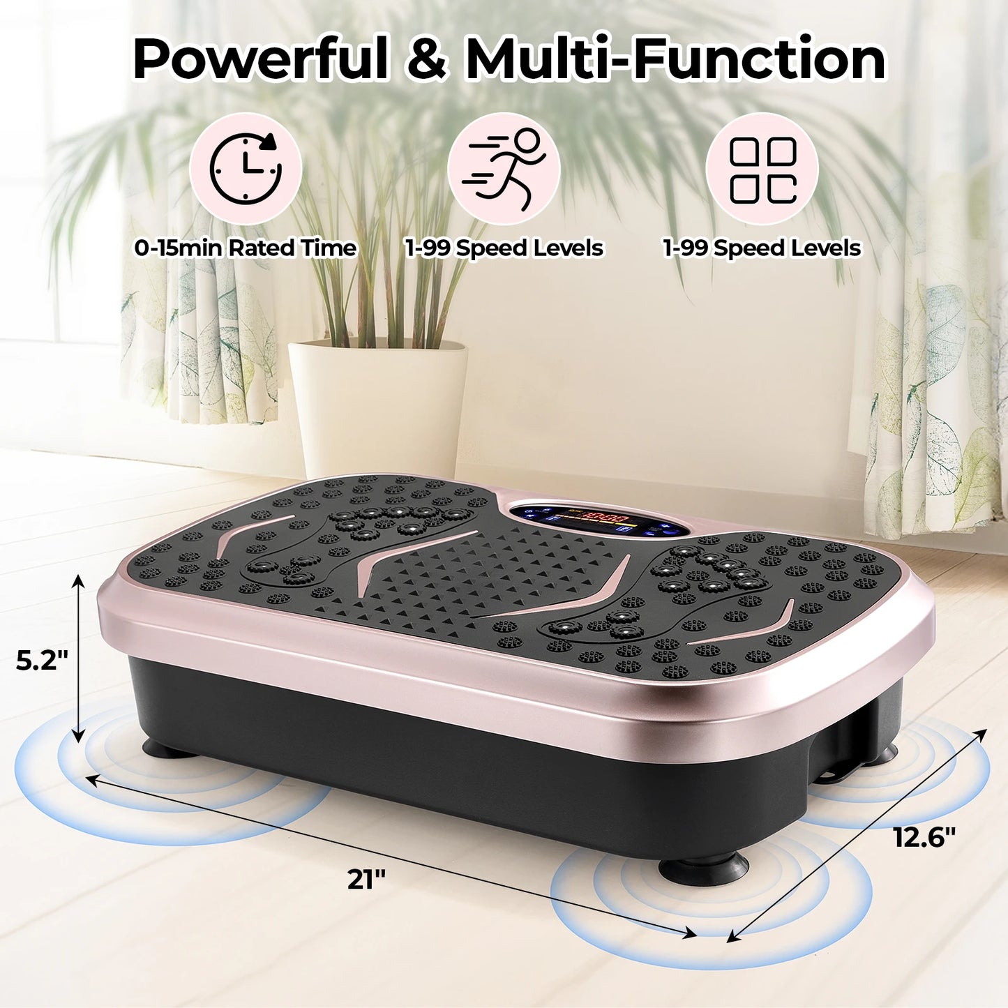 Homfa Vibration Plate Exercise Machine For Whole Body Workout