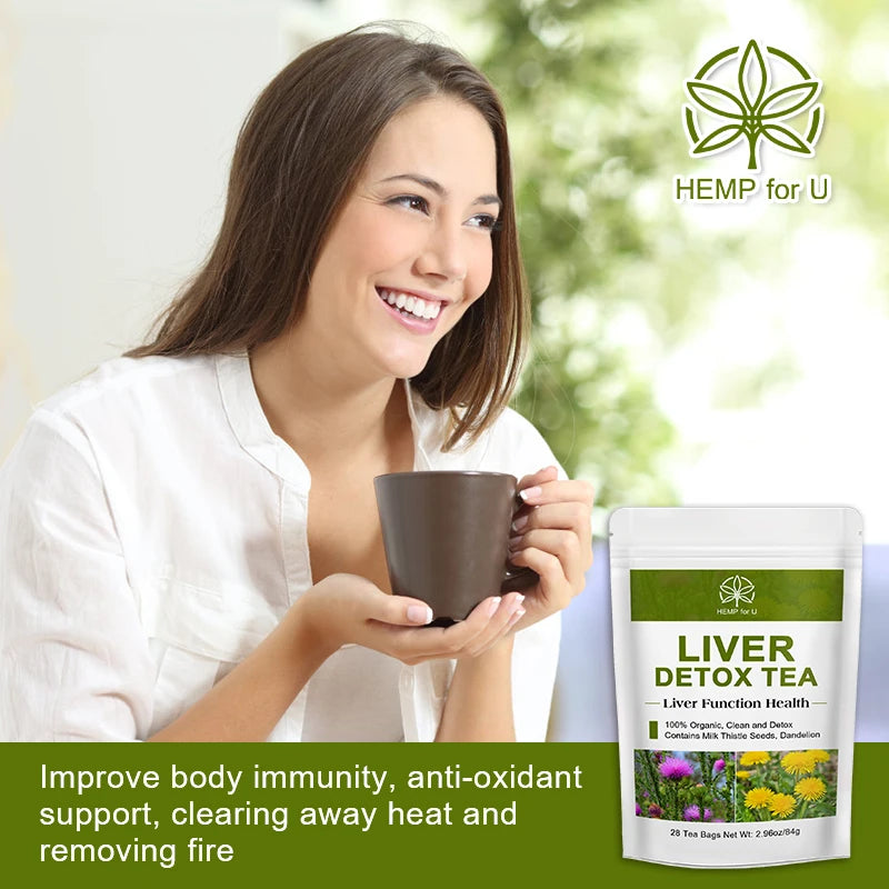 Mulittea Liver Detox Herbal Tea For Natural Cleansing And Fat Metabolism Support
