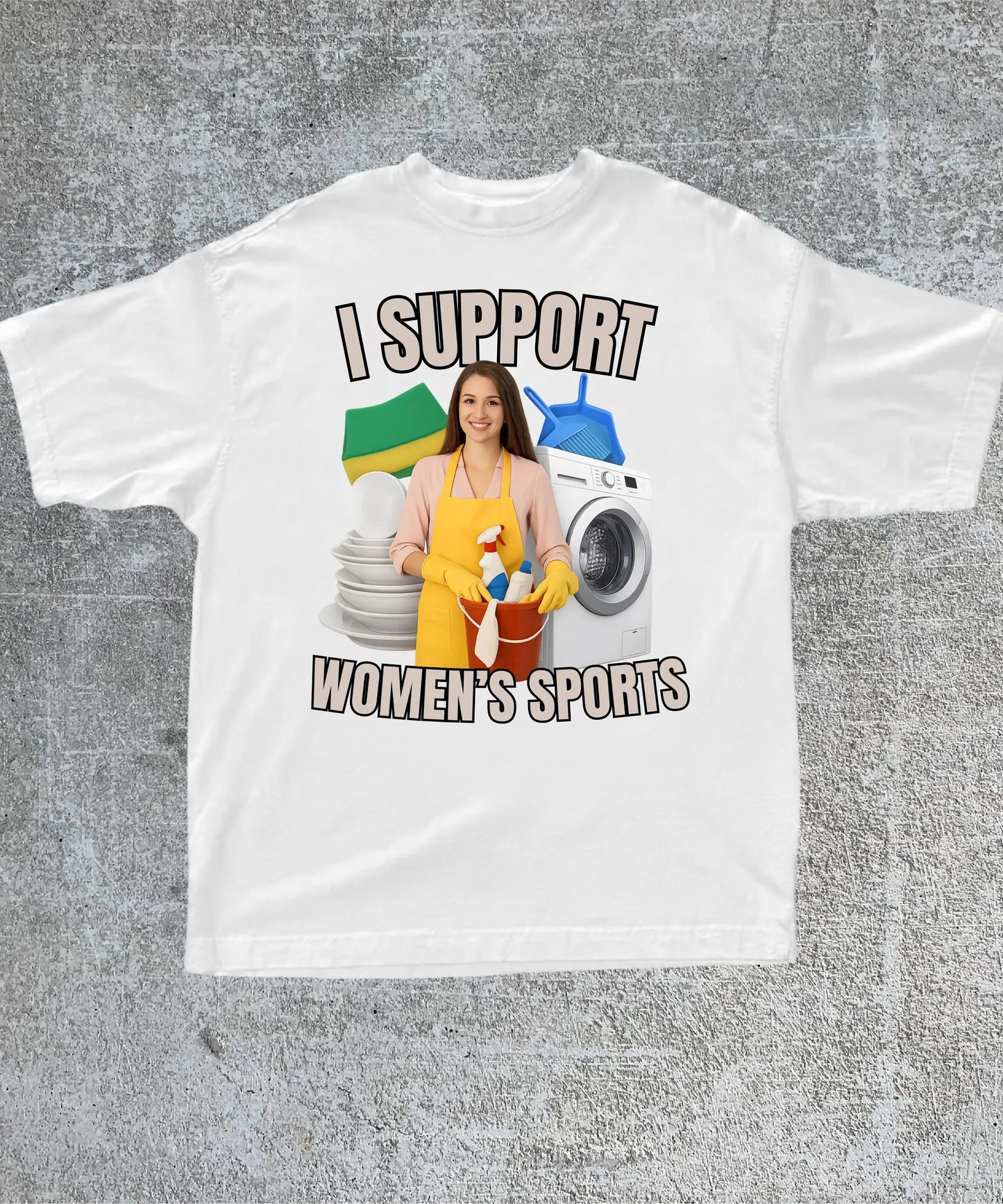 I Support Women's Sports Tee Unisex Casual Short Sleeve