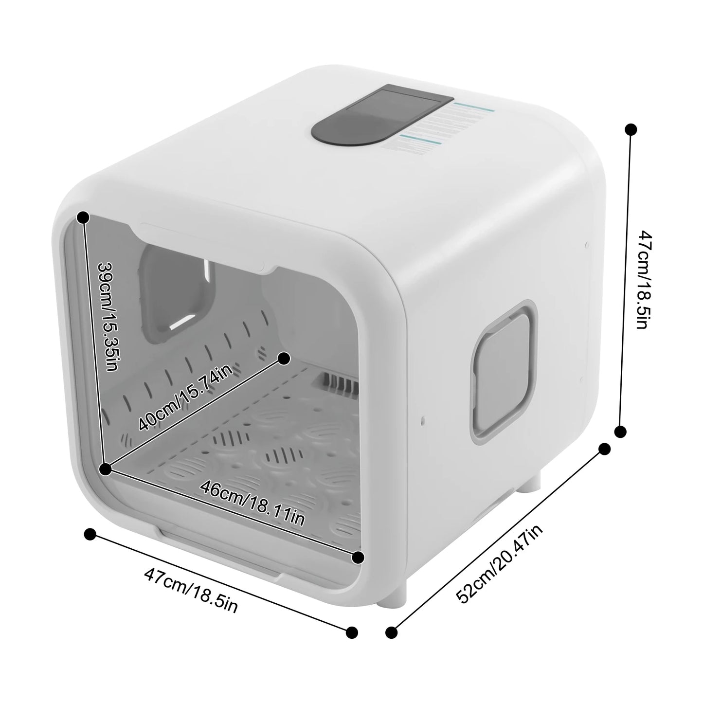 800W Pet Dryer Box For Multi-Cat Grooming