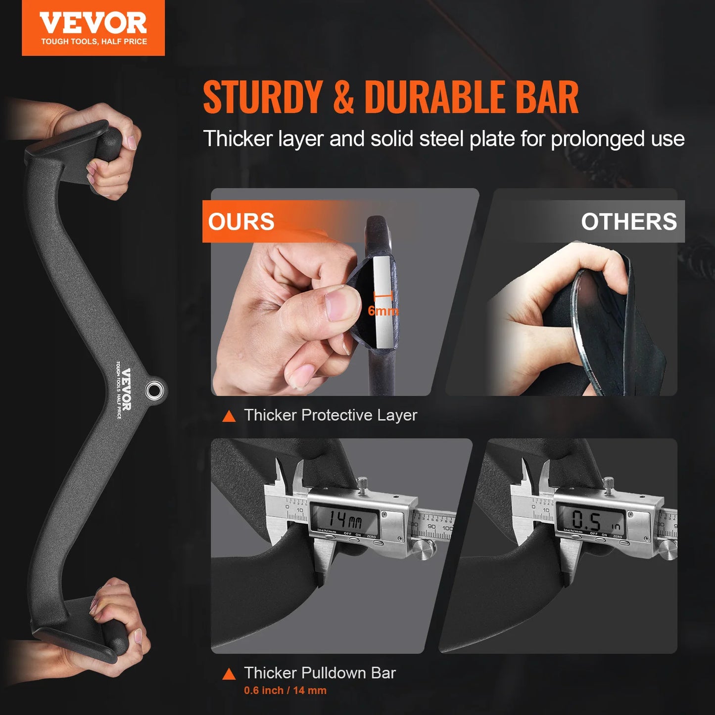 SucceBuy Lat Pulldown Attachment Bar for Cable Machine