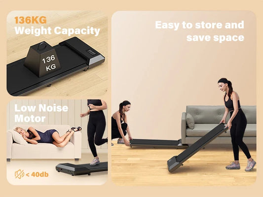 Home Treadmill 2.5 HP With LCD Display 2in1 Walking Running