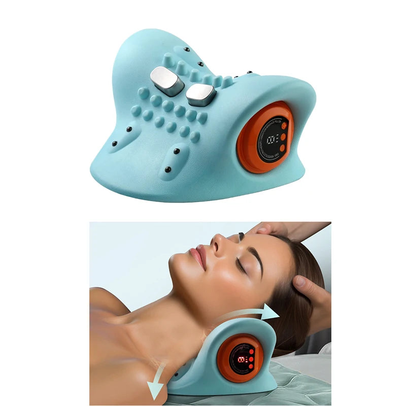 Neck Massager With Electric Shoulder Back And Neck Massage Pillow