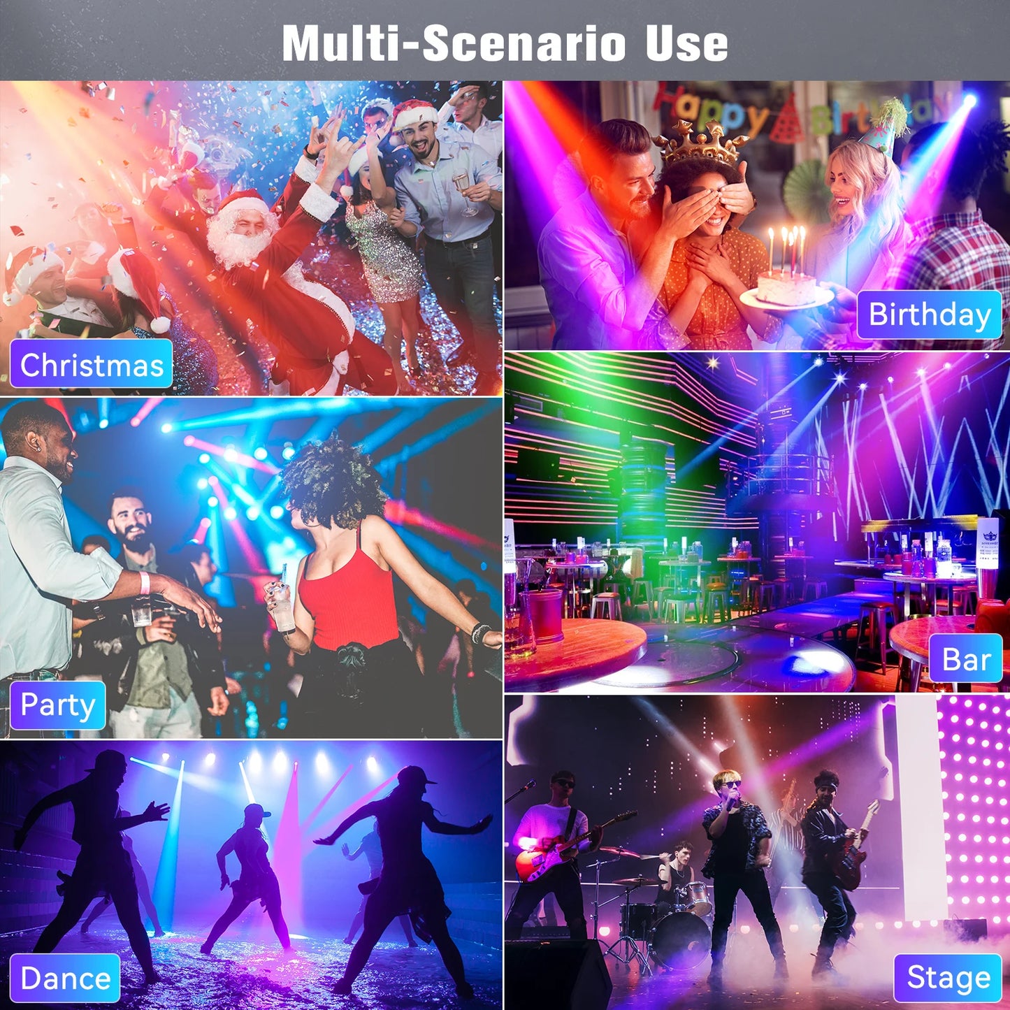 U'King 120W LED Moving Head Light DMX Stage Light DJ