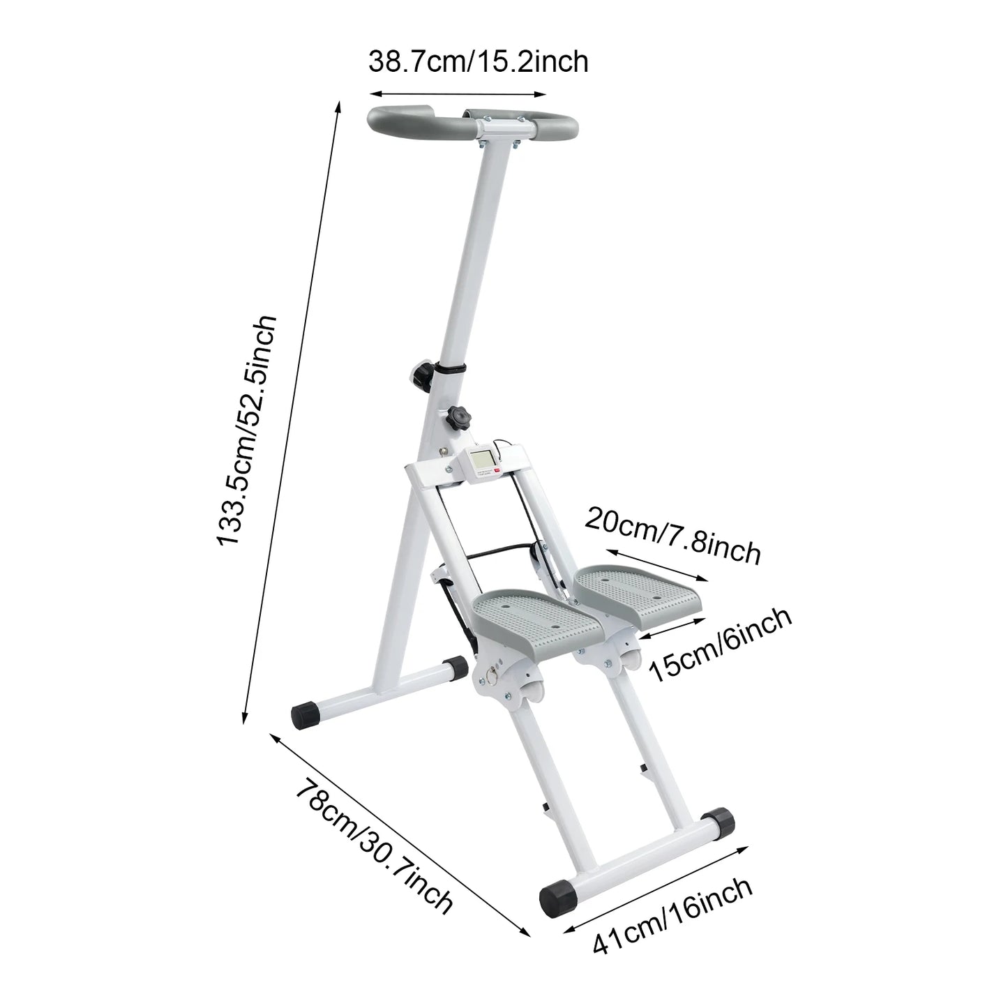 NONE Adjustable Stair Stepper Foldable Vertical Climber For Home Gym