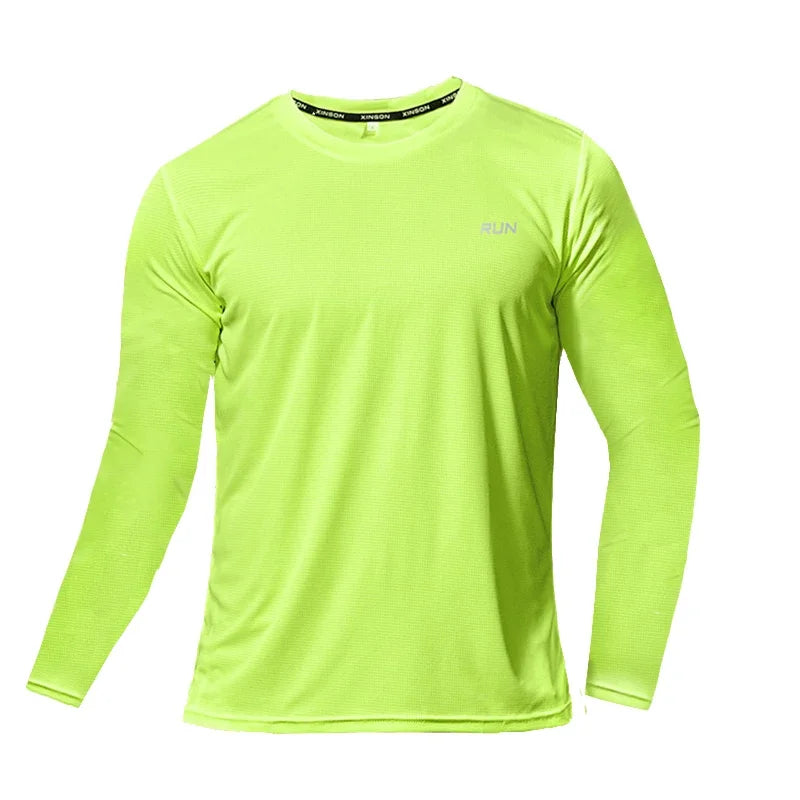 NONECN Summer Ice Silk Long Sleeve Shirt For Outdoor Running