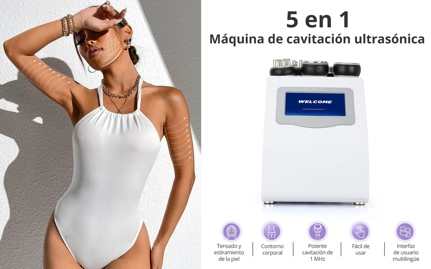 Mychway 5 In 1 Cavitation Machine With Radio Frequency