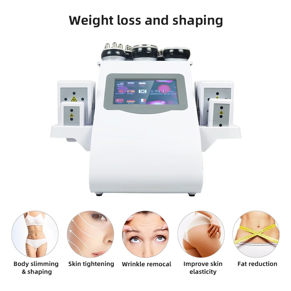 Missheart 6 In 1 40K Ultrasonic Cavitation Machine For Body Slimming