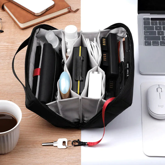 ALLOET Electronic Organizer Travel Case Water Resistant Cable Pouch