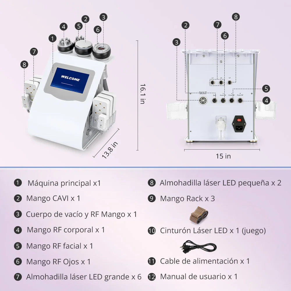Mychway 5 In 1 Cavitation Machine With Radio Frequency