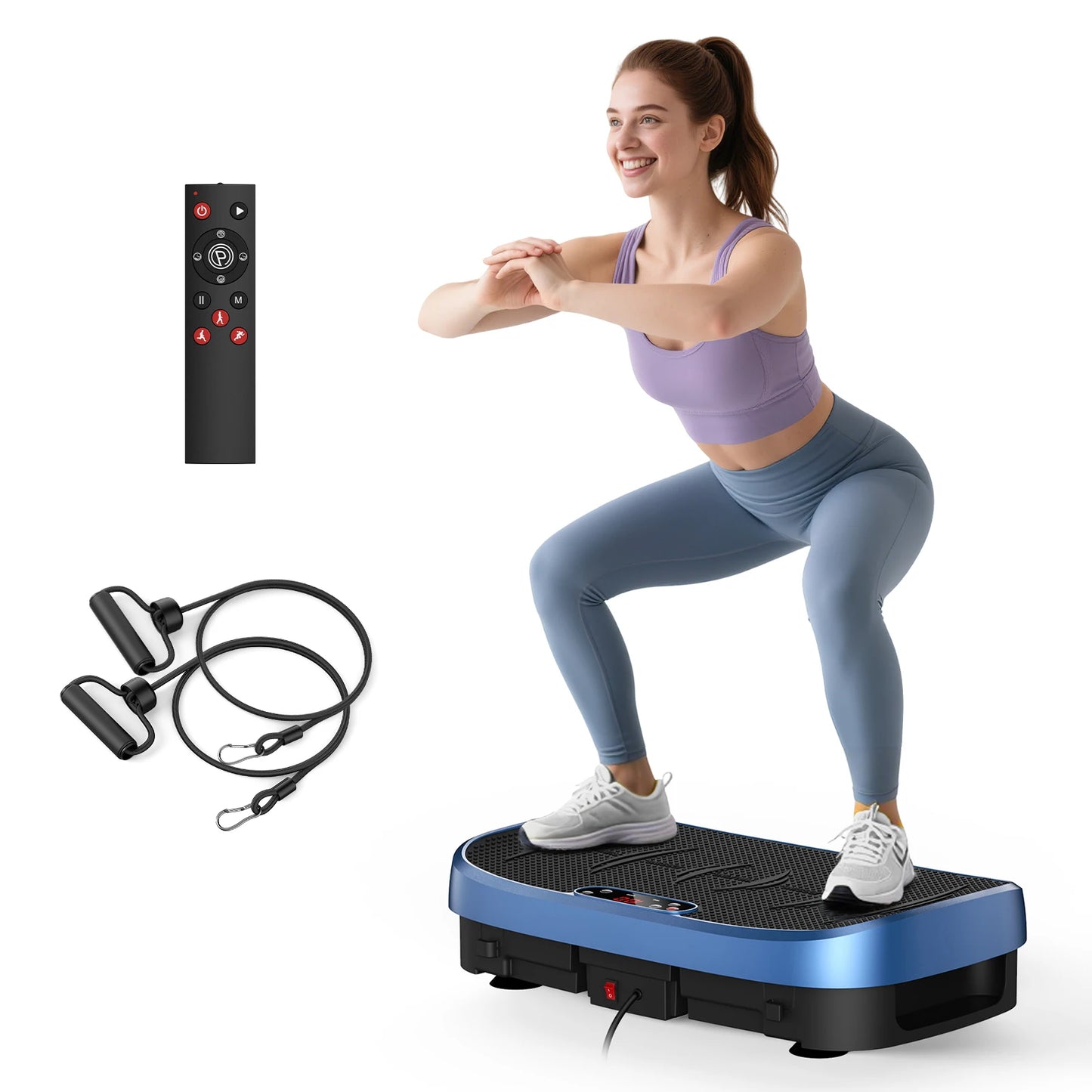 HTM Vibration Plate Fitness Multi-Function Trainer With 330 Pound Capacity
