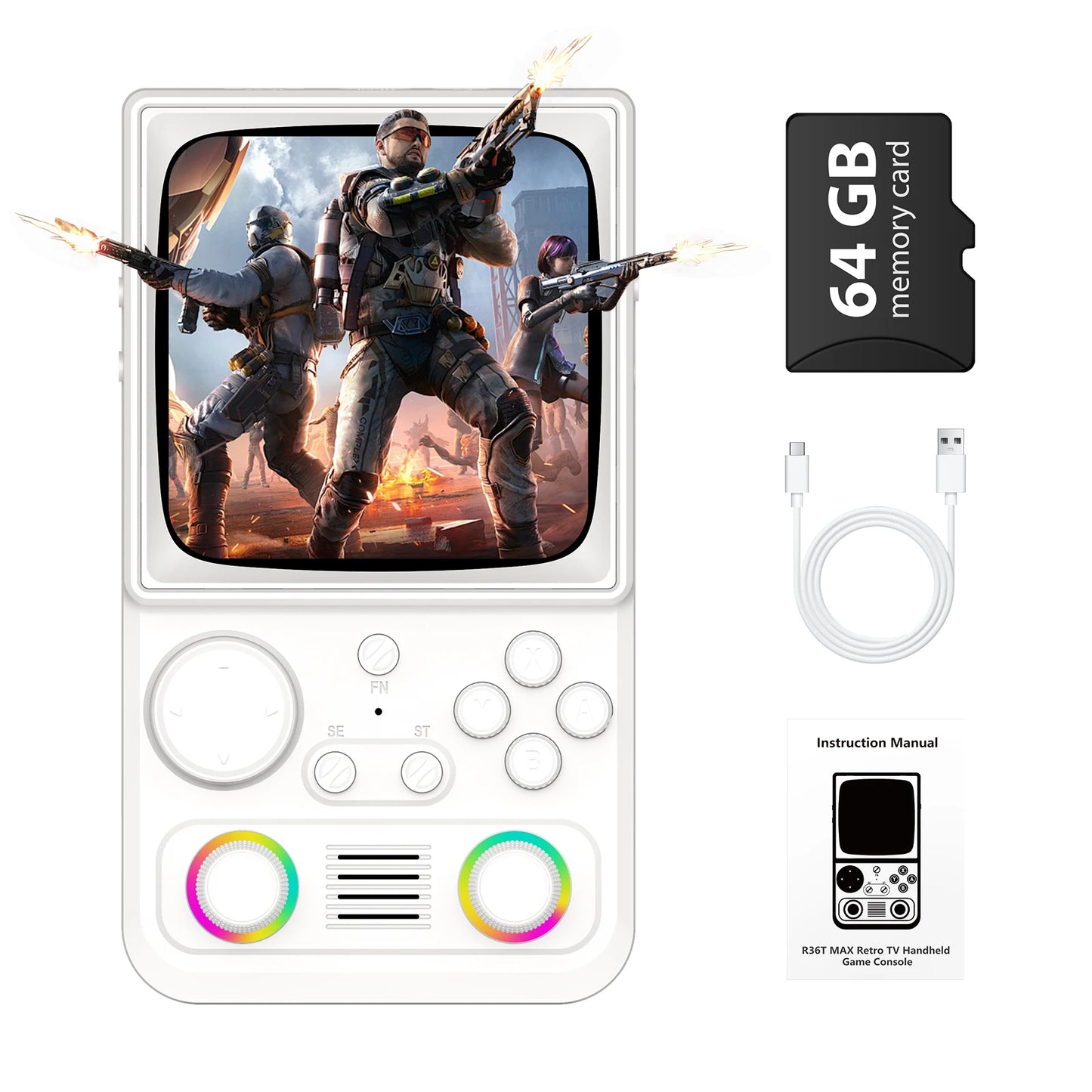 AQHH AISLPC R36T MAX Retro Handheld Console EmuELEC