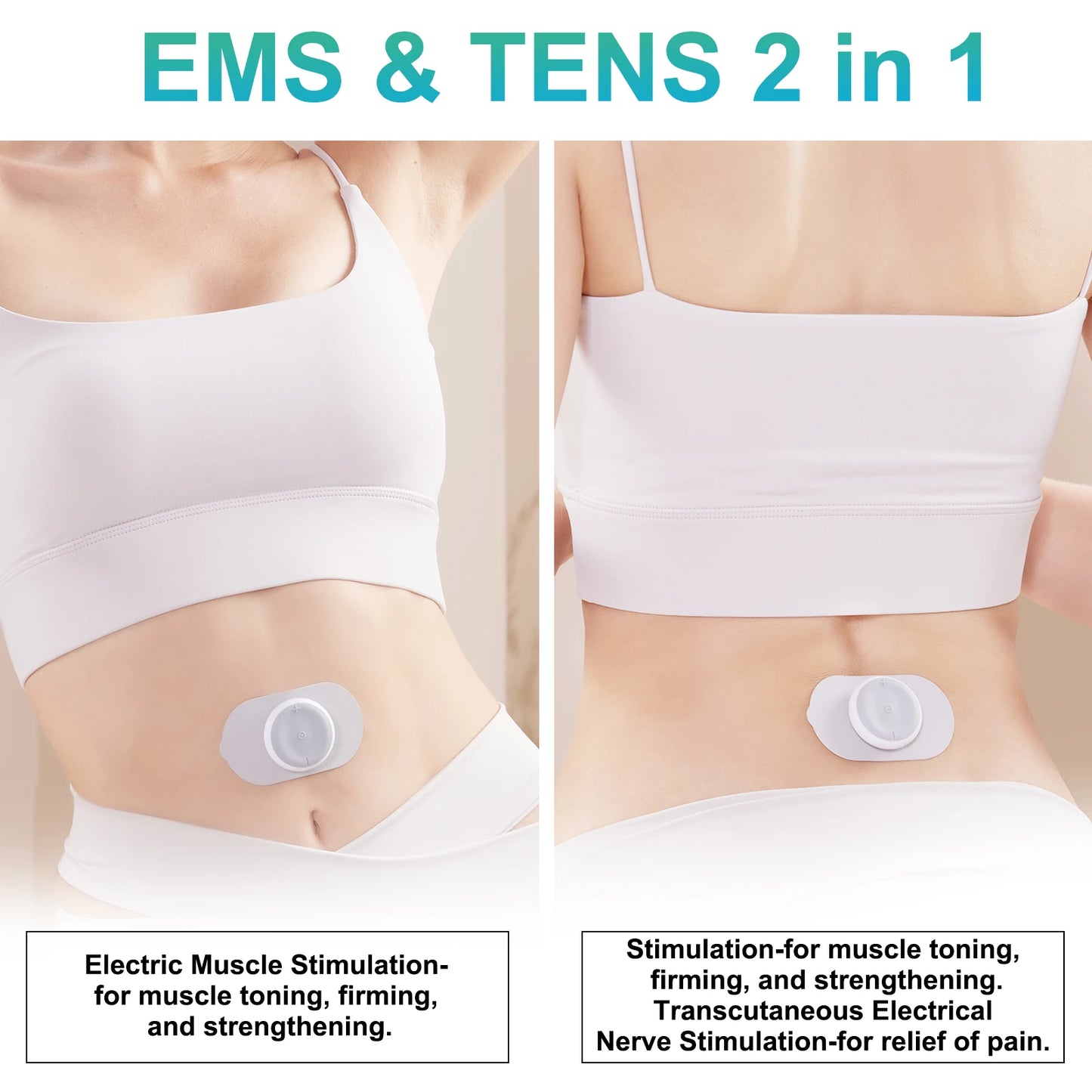 MASGREE Wireless TENS EMS Unit With Pads