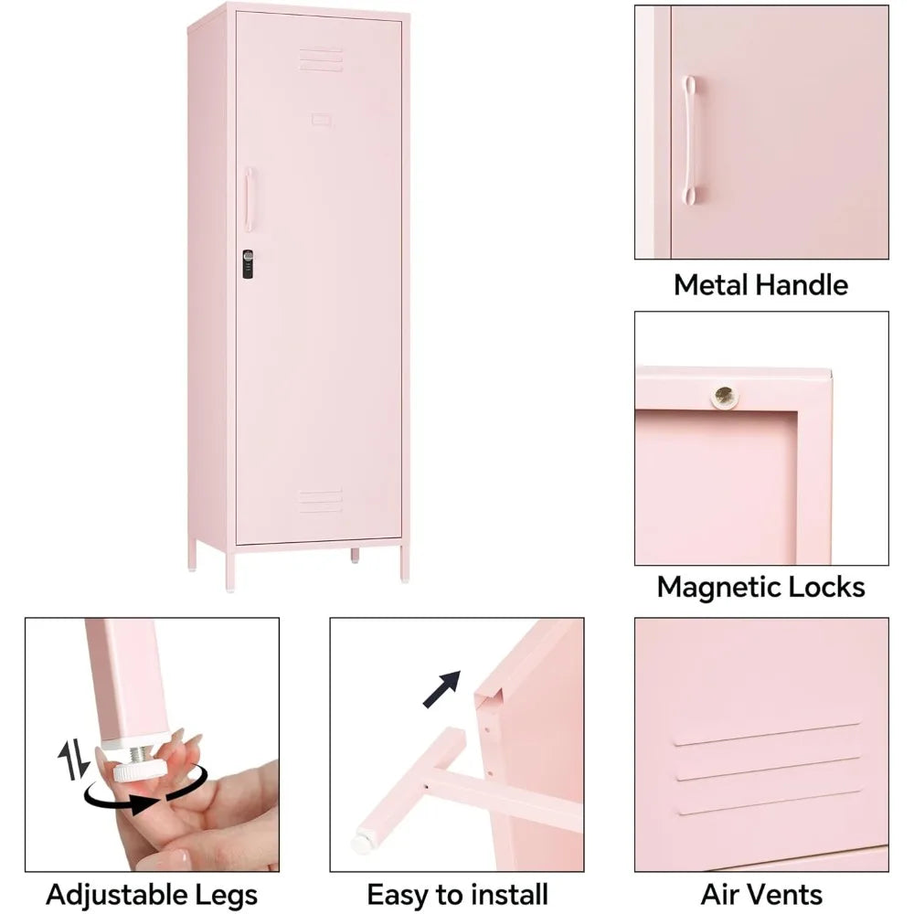 Metal Storage Locker With Digital Lock For School And Home